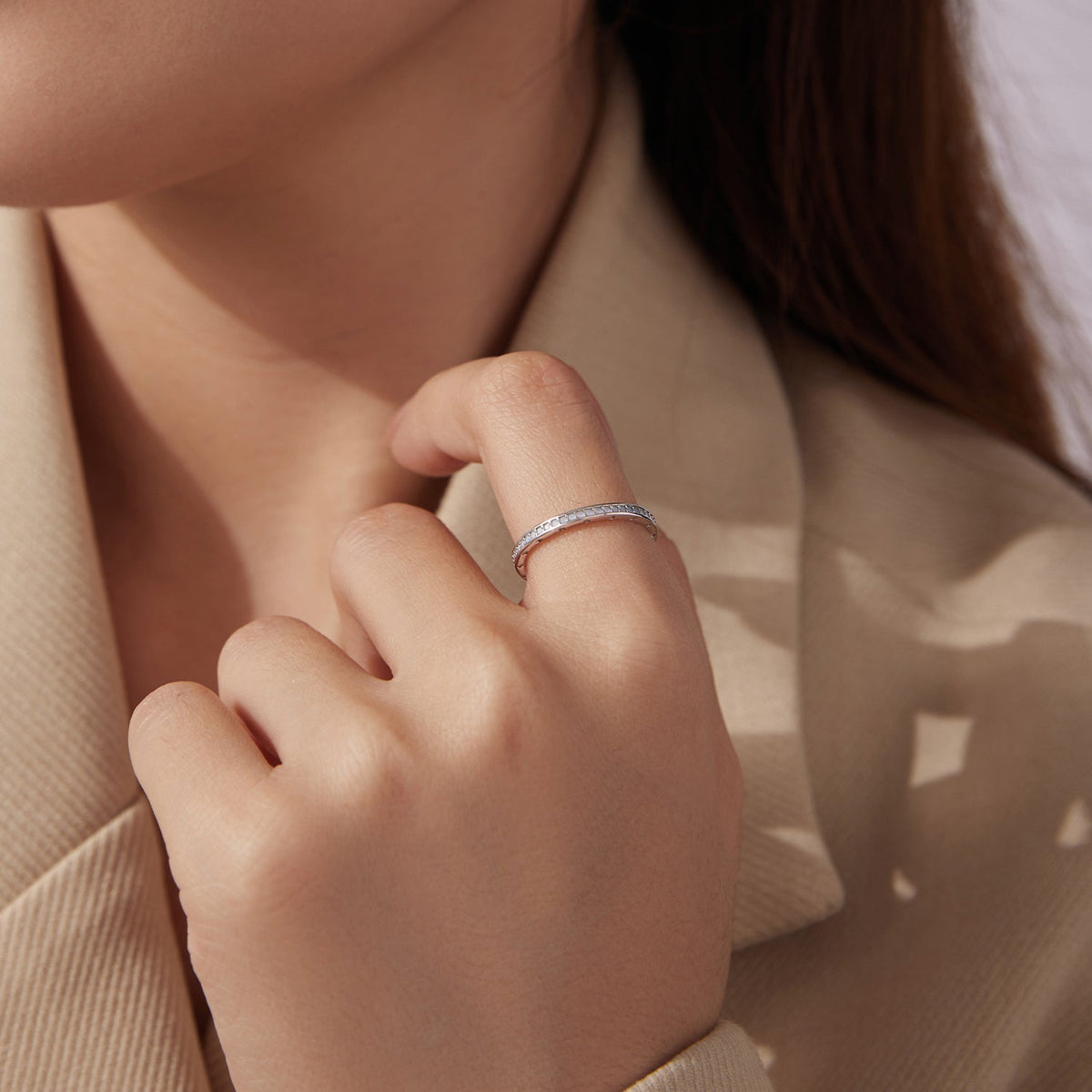 Sterling Silver Nano Opal Ring