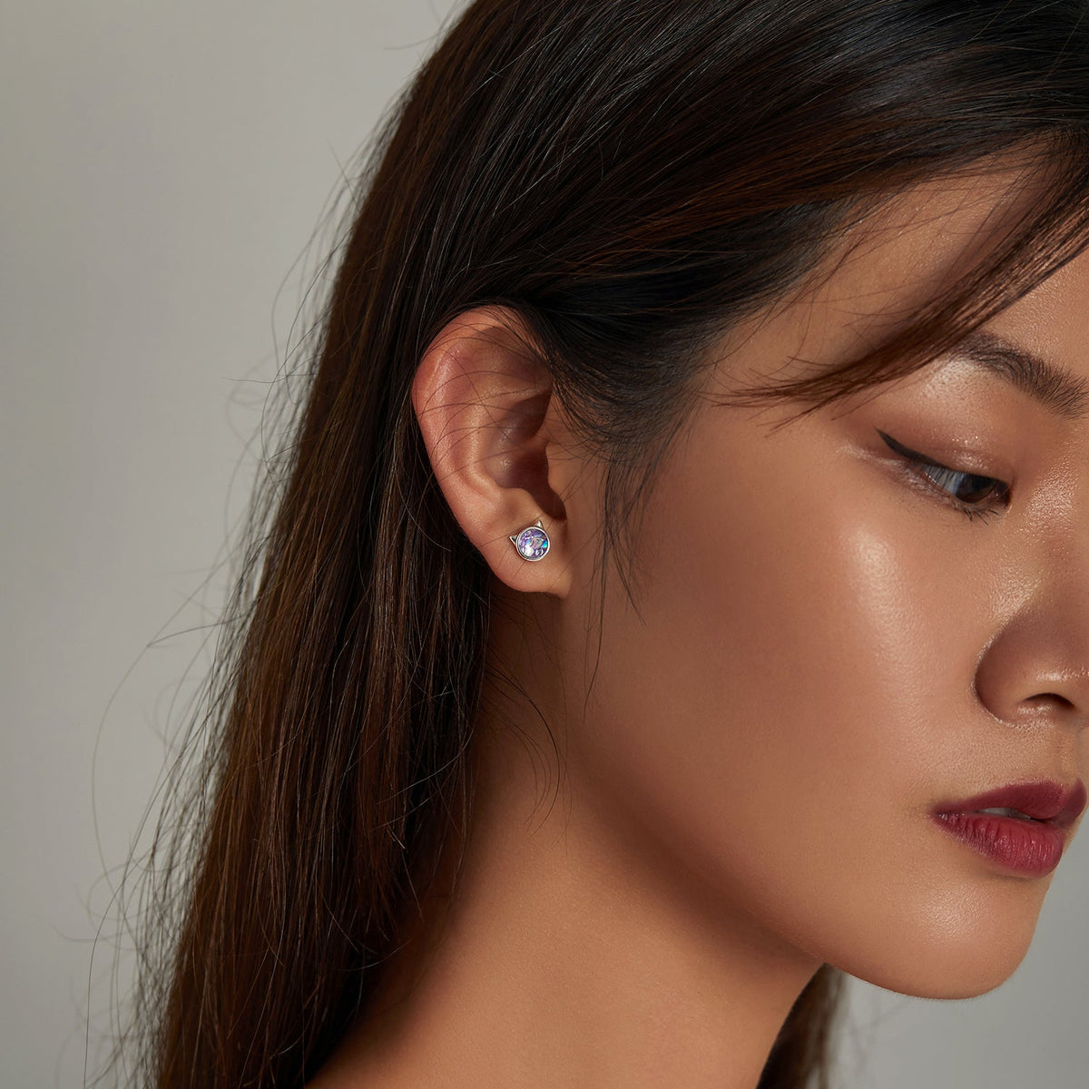 Sterling Silver Resin Oxidized Earrings