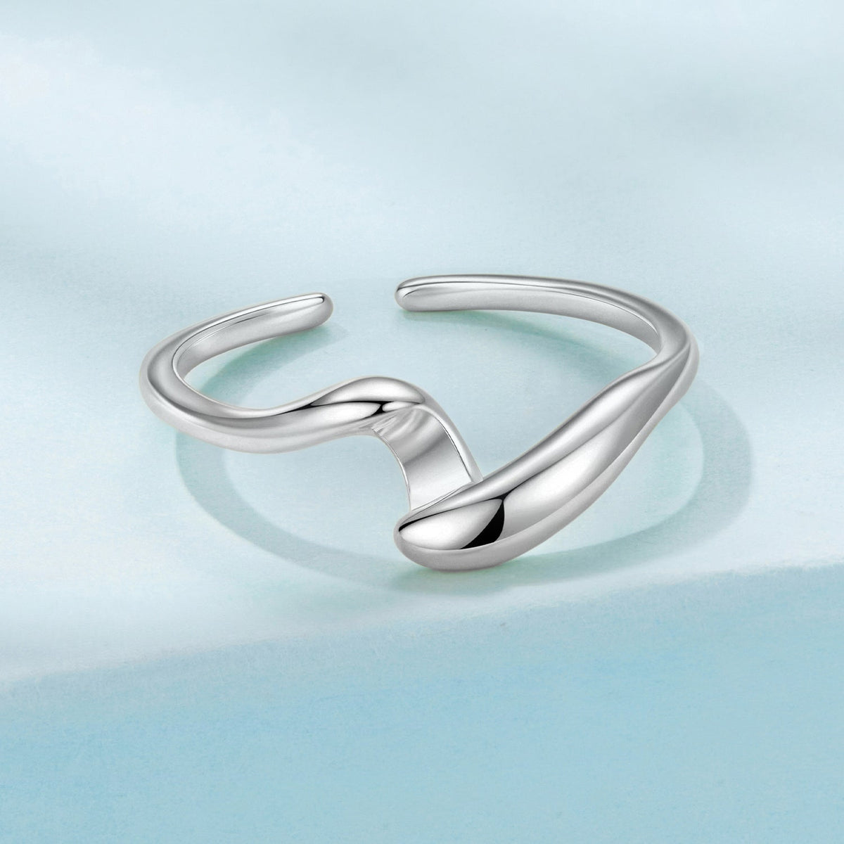 Sterling Silver White Gold Plated Ring
