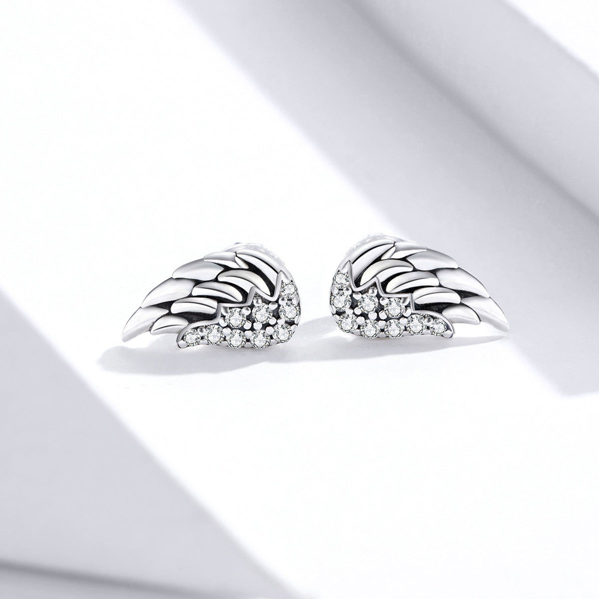 Sterling Silver Cubic Zirconia Pavé Earrings