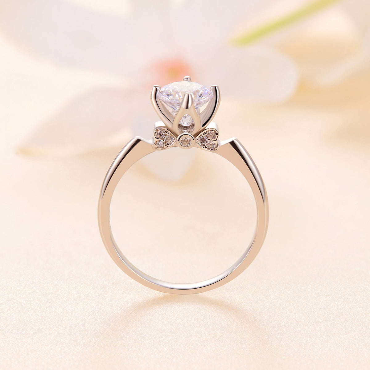 Sterling Silver Moissanite Ring