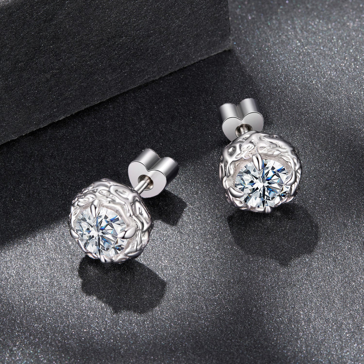 Sterling Silver Moissanite Earrings