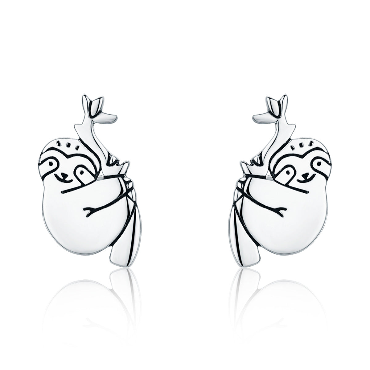 Sterling Silver Oxidized Earrings