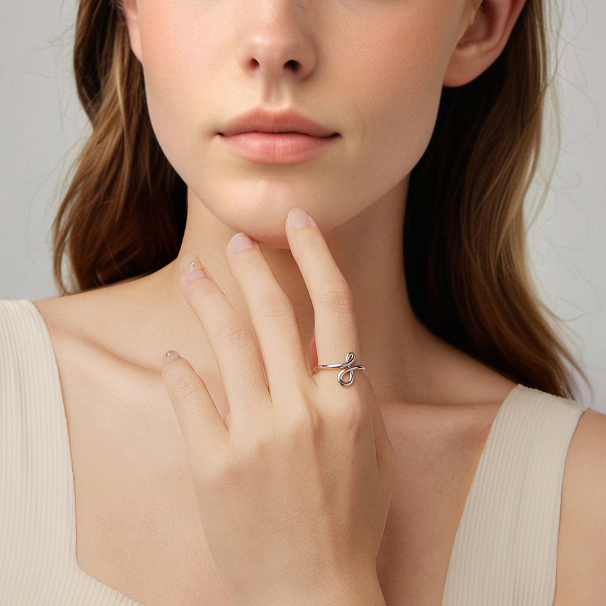 Oxidized Sterling Silver Ring