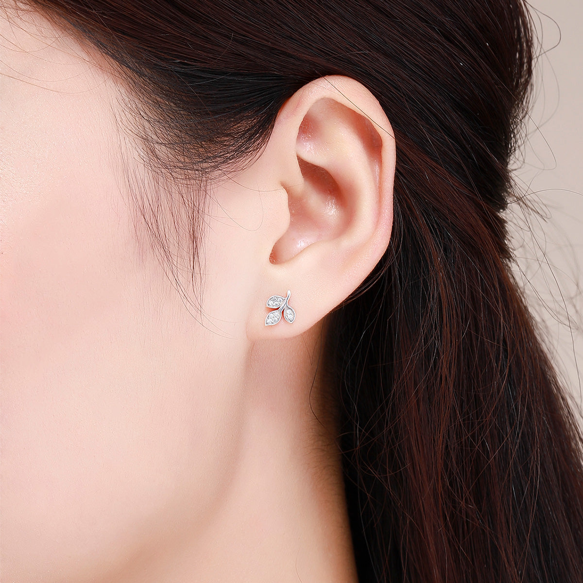 Sterling Silver Oxidized Cubic Zirconia Pavé Earrings