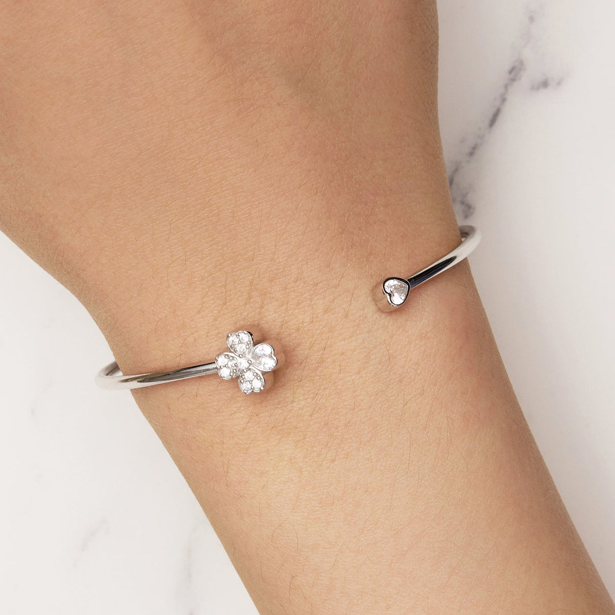 Sterling Silver CZ Pavé Bracelet