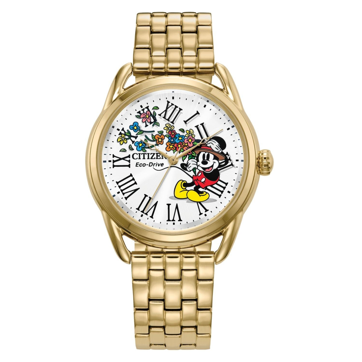 Citizen Mickey Mouse Gold-Tone Stainless Steel Watch