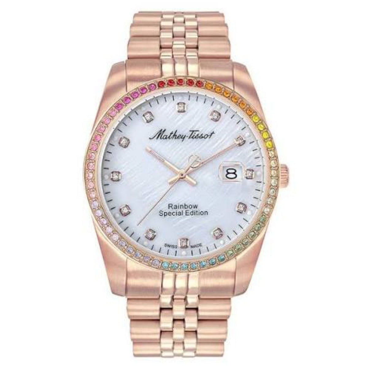 Mathey-Tissot Rainbow Stainless Steel Bracelet Watch