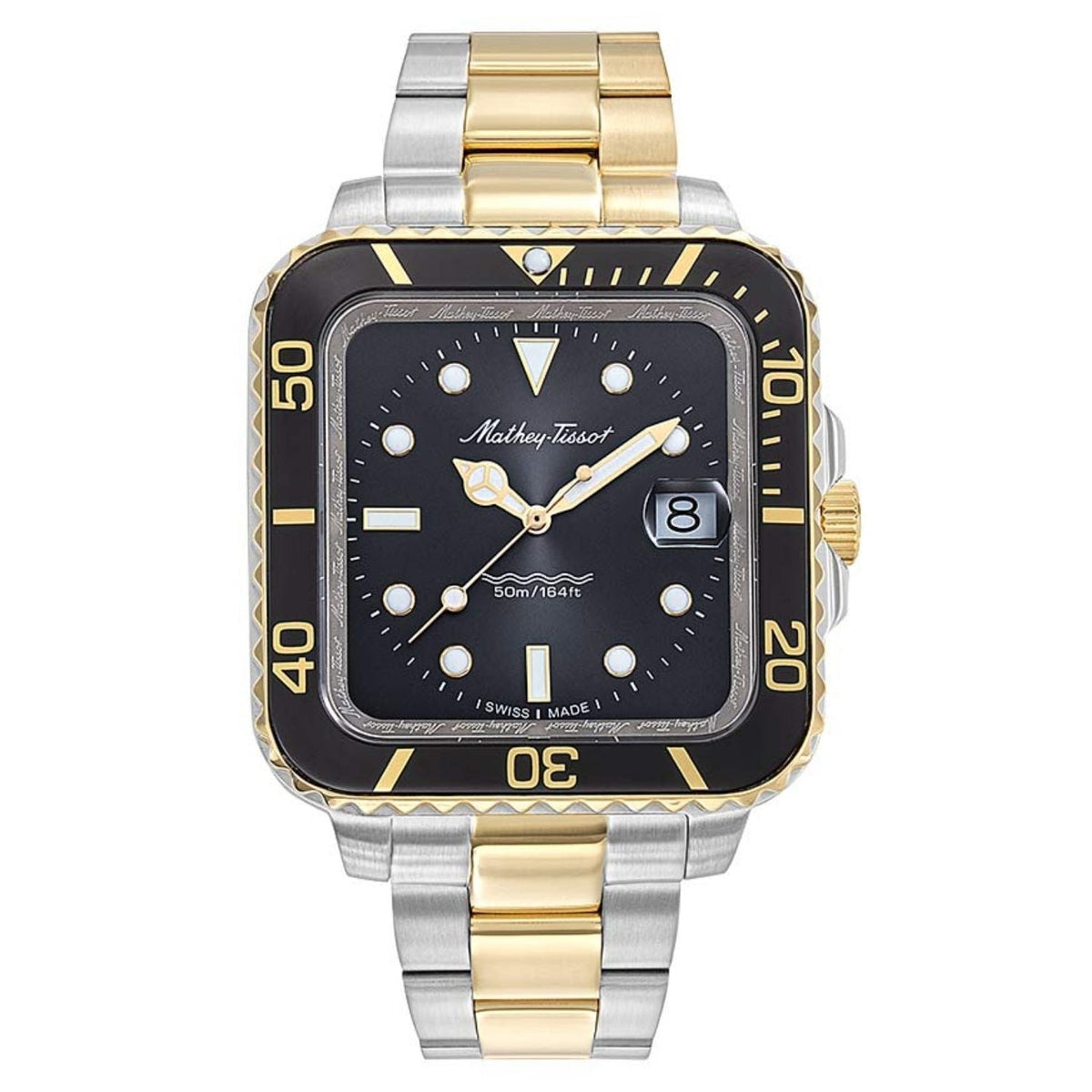 Mathey-Tissot Vintage Two-Tone Stainless Steel Bracelet Watch