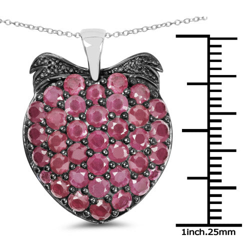 Sterling Silver Ruby Pendant