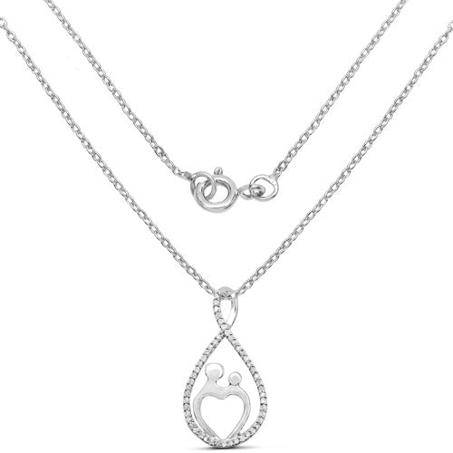 Sterling Silver 0.34 Carat Diamond Pendant