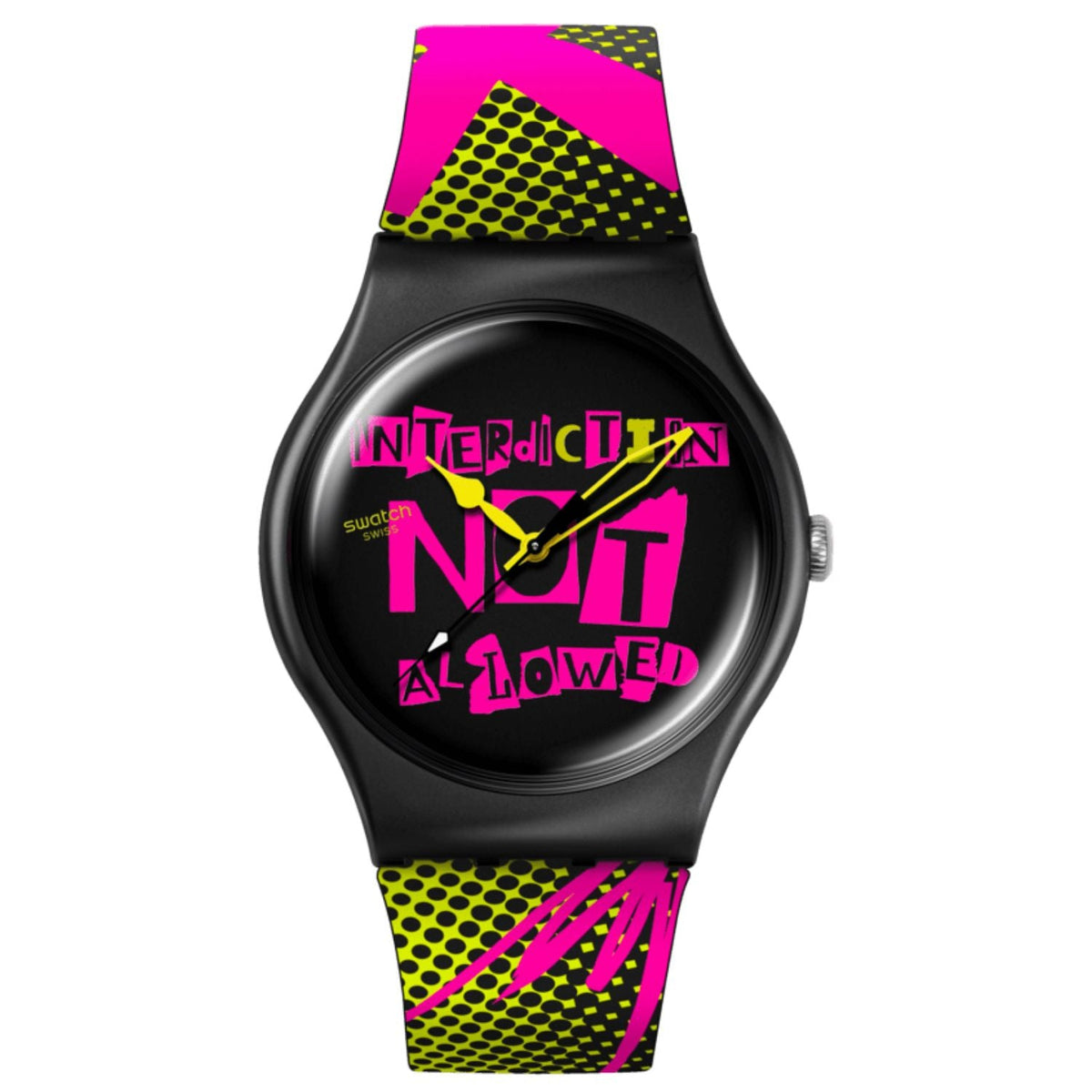 Swatch New Gent Black Silicone Watch