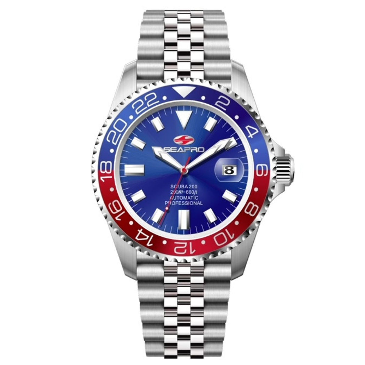 Seapro Grand Meridian Blue Stainless Steel Watch