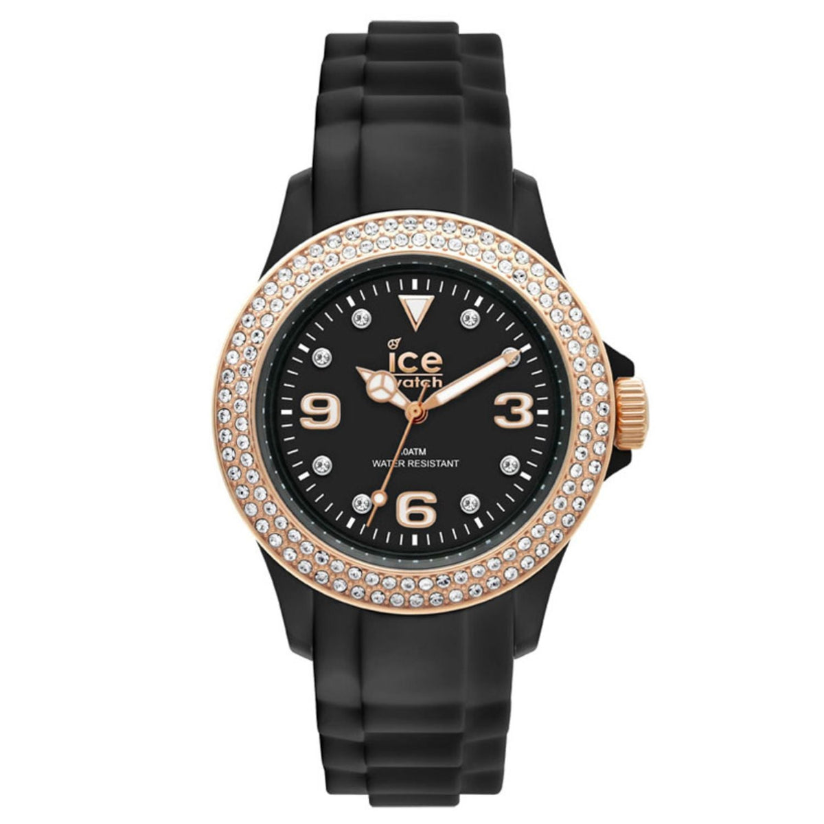 Ice-Watch Stone Sili Black Silicone Watch