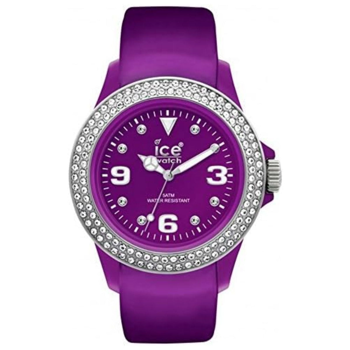 Ice-Watch Stone Tycoon Purple Leather Strap Watch