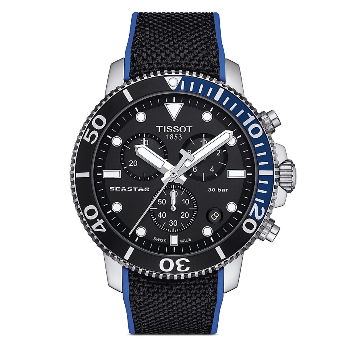 Tissot Seastar Black Silicone Watch