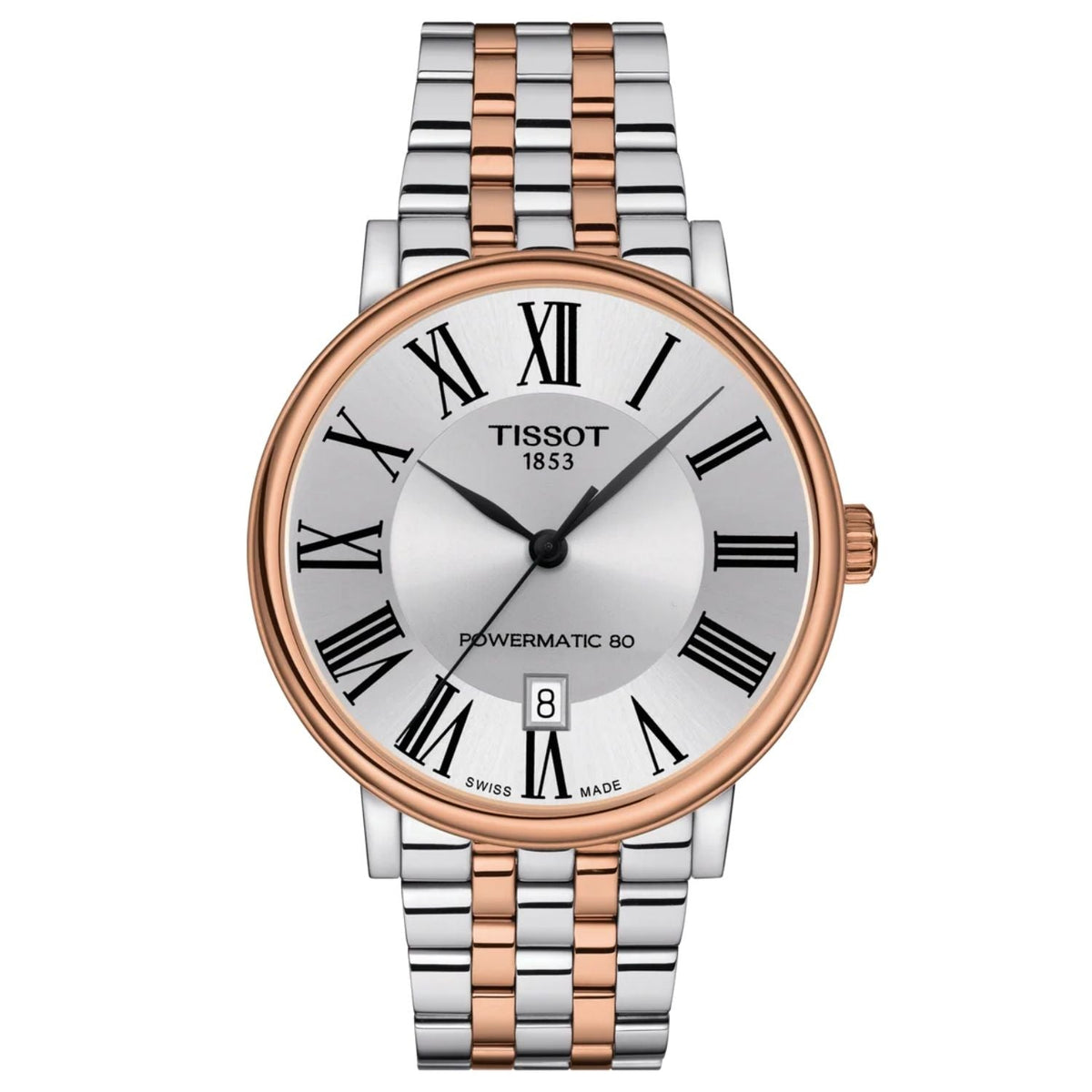 Tissot Carson Silver Two-Tone Stainless Steel Bracelet Watch