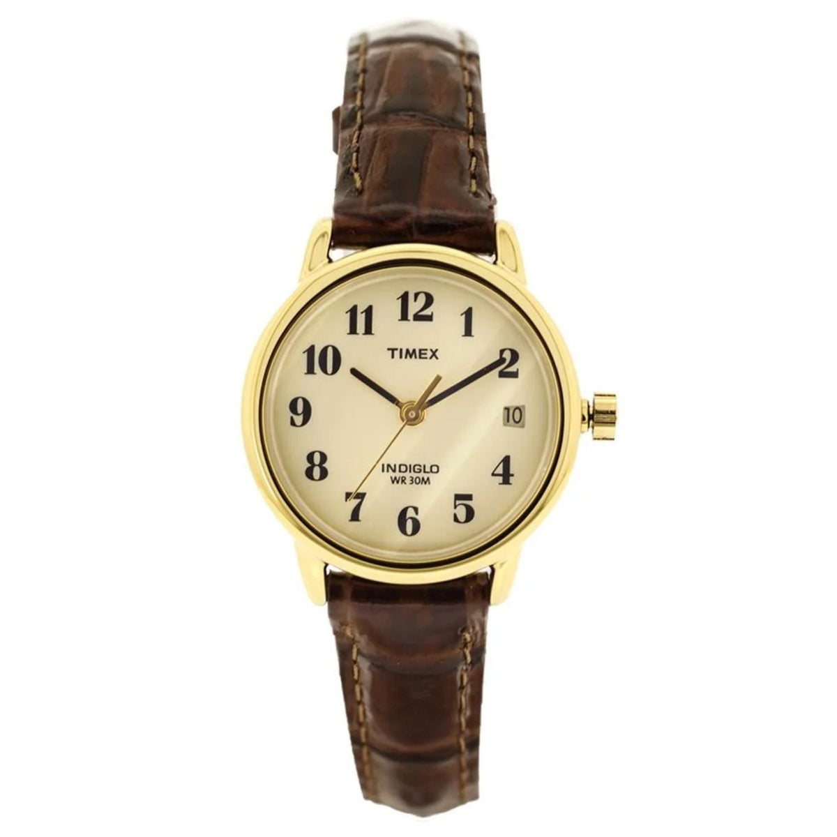 Timex Easy Reader Yellow Leather Watch