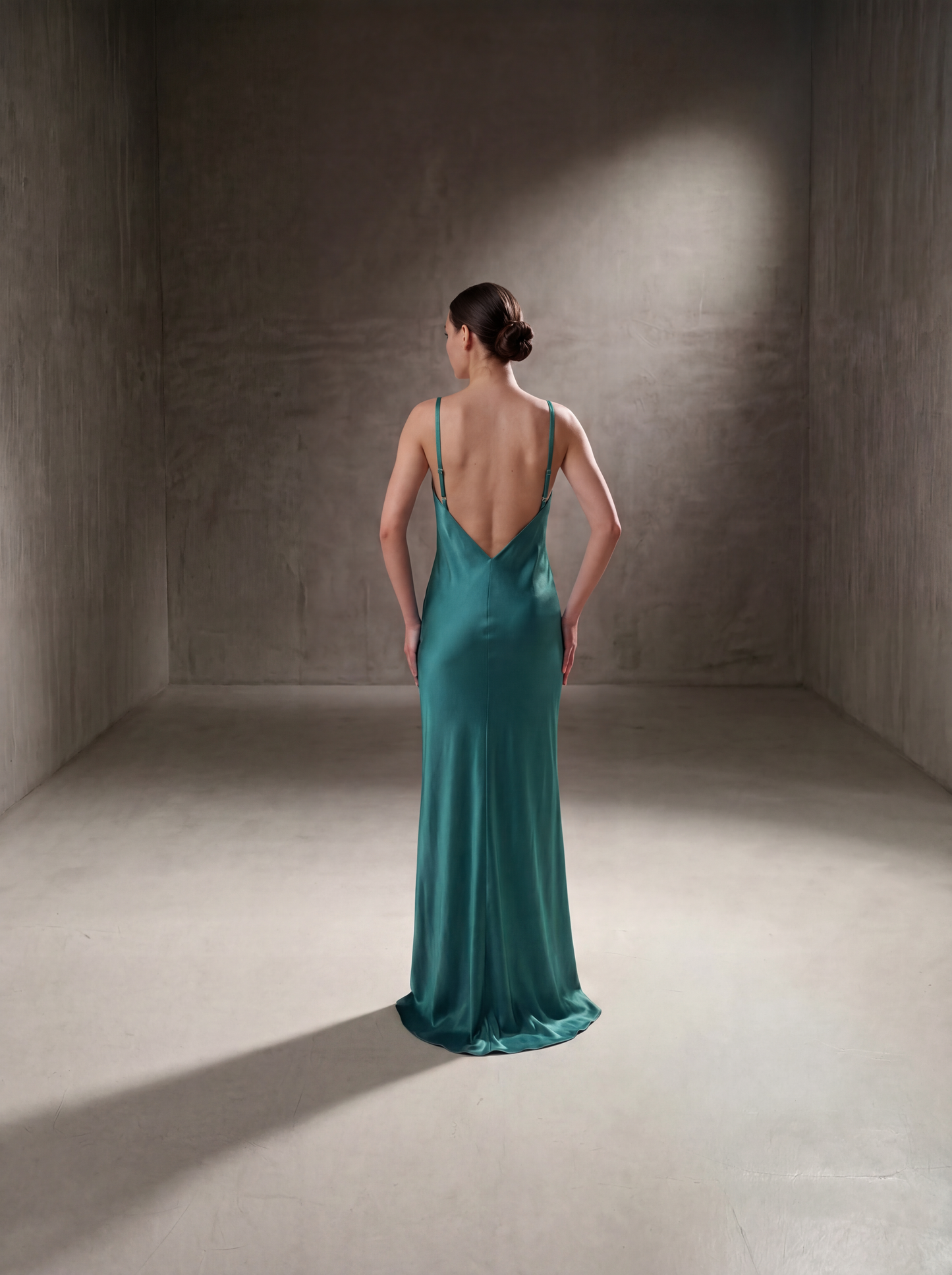Silk Halter Neckline Gown