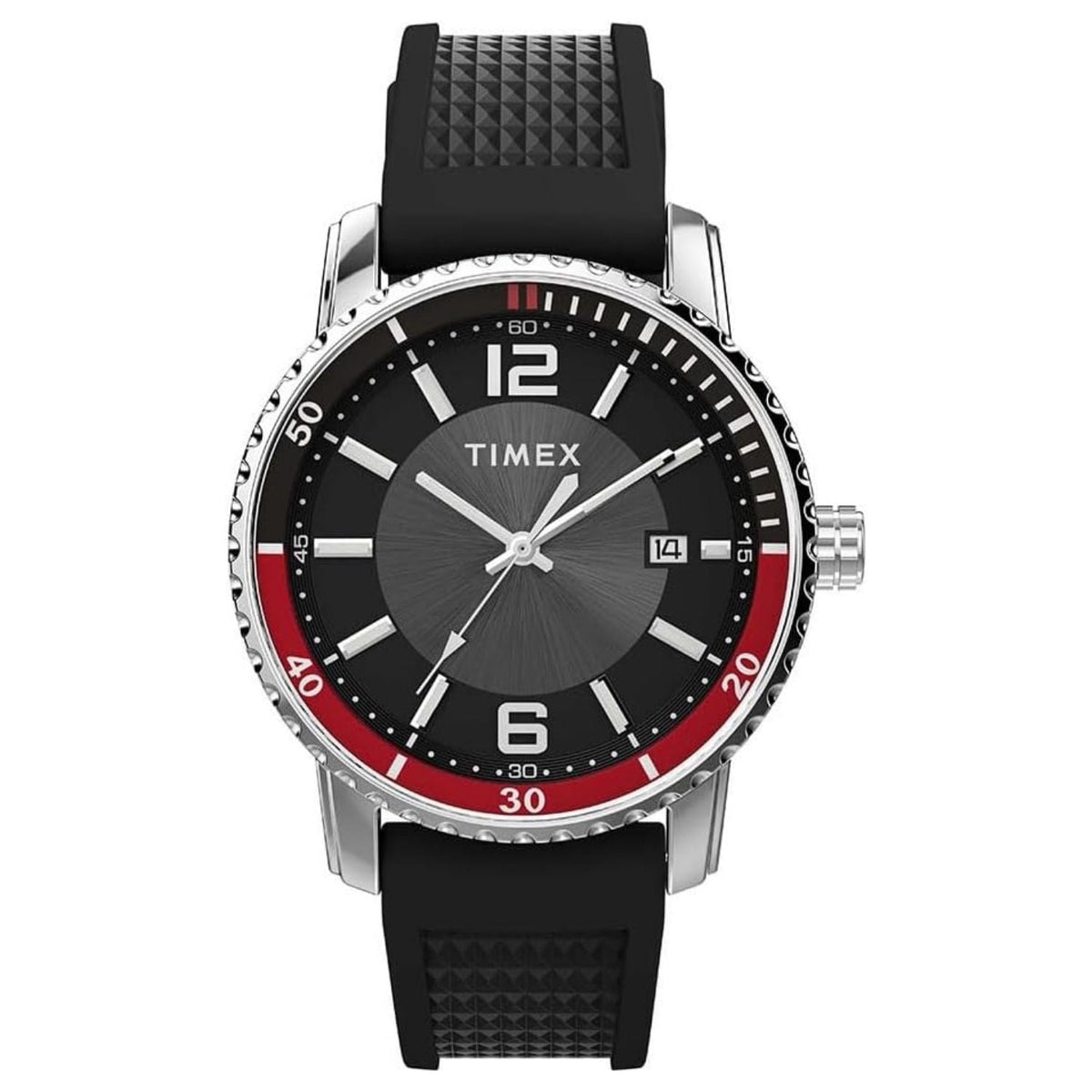 Timex Classic Black Silicone Strap Watch
