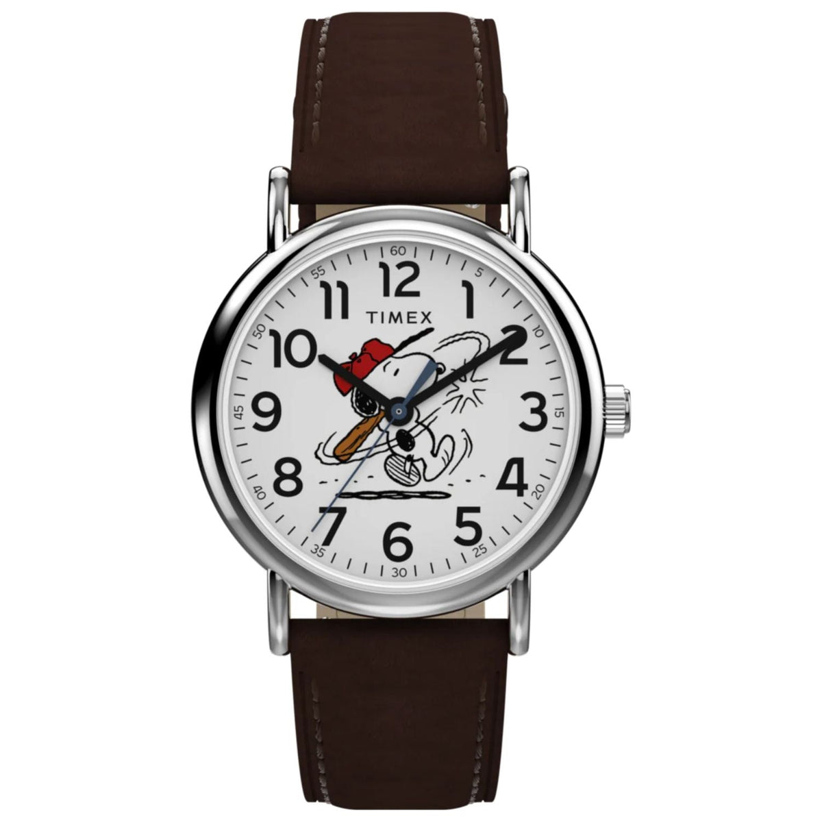 Timex Peanuts Brown Leather Watch