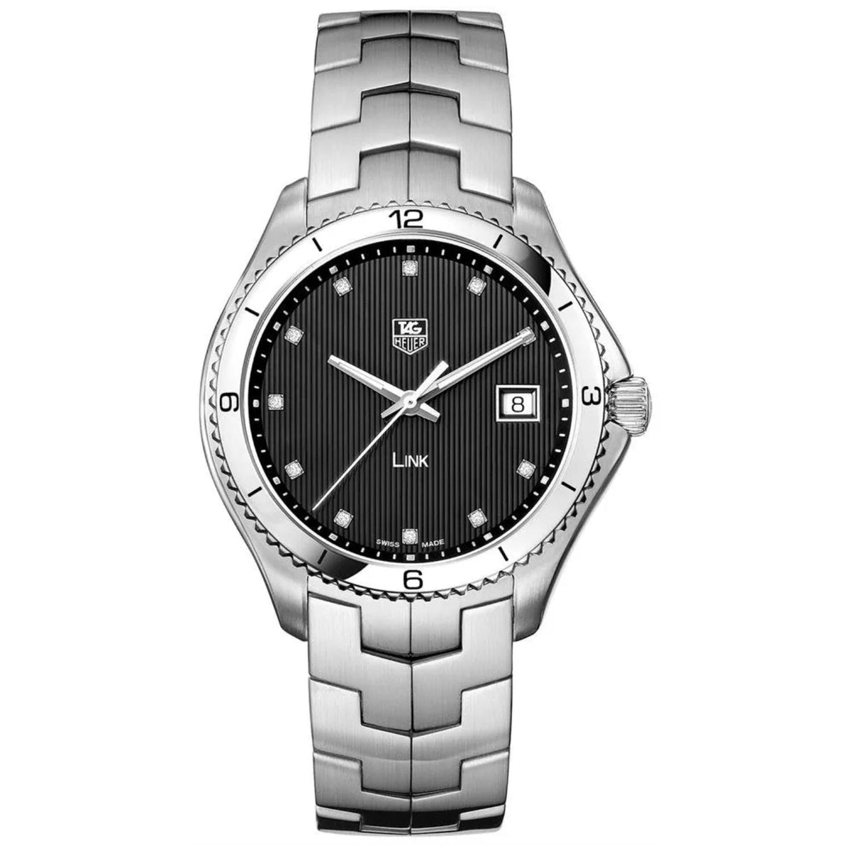 TAG Heuer Link Black Stainless Steel Watch