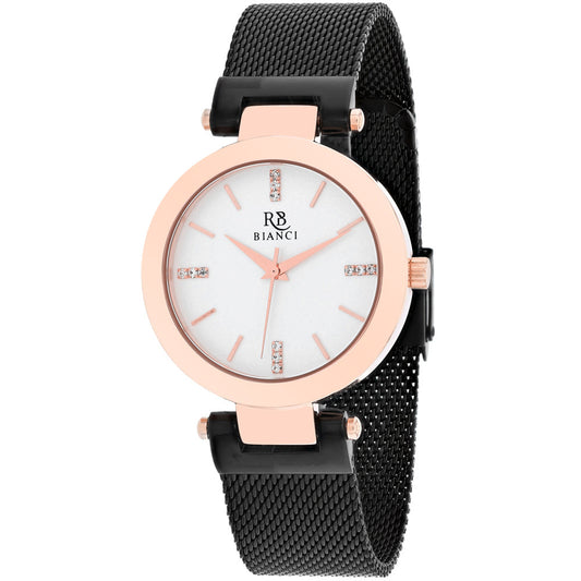 Roberto Bianci Cristallo Black Stainless Steel Quartz Watch