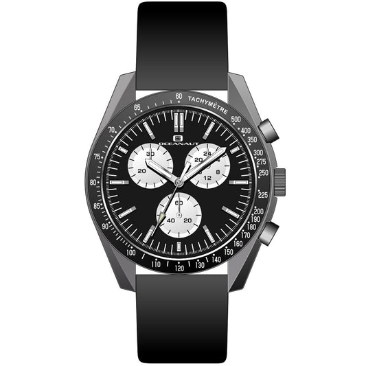Oceanaut Orbit Black Leather Watch