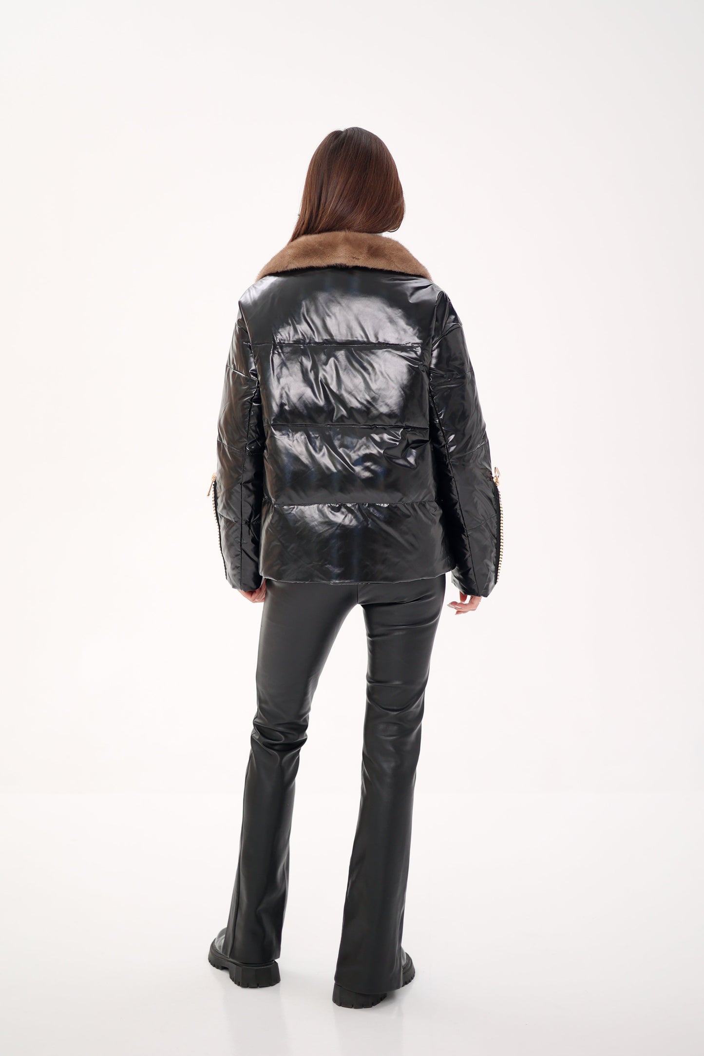 Mink Fur Down Fill Jacket