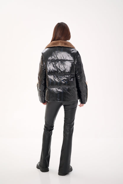 Mink Fur Down Fill Jacket