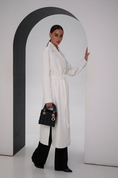 Cambridge Comfort Wraparound Wool Cashmere Coat