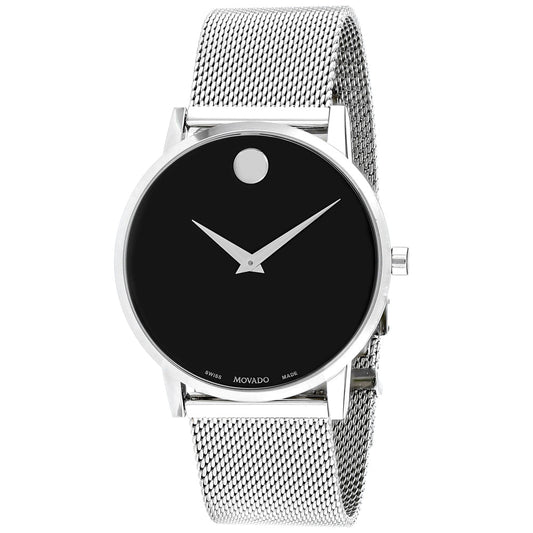 Movado Museum Classic Black Dial Stainless Steel Watch