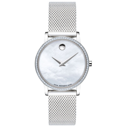 Movado Museum Mother of Pearl Stainless Steel Watch