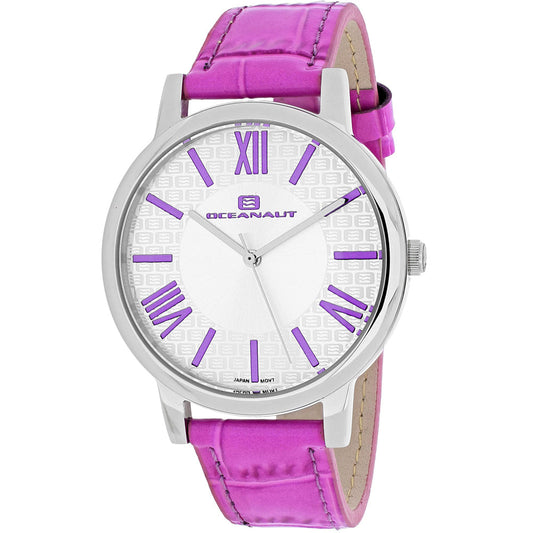 Oceanaut Moon Purple Leather Strap Watch