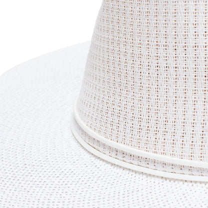 Antonella Double Chain Pierced Hat in White