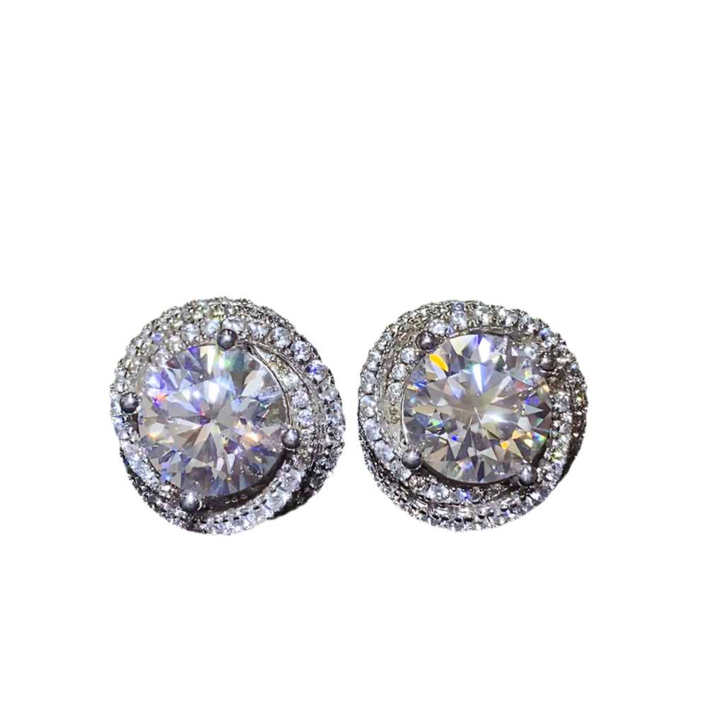 6 Carat Moissanite Earrings - Undeniably LUXE