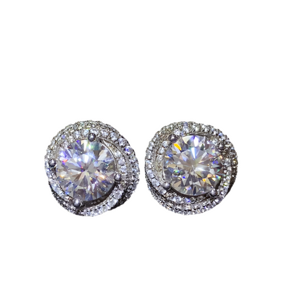 6 Carat Moissanite Earrings - Undeniably LUXE