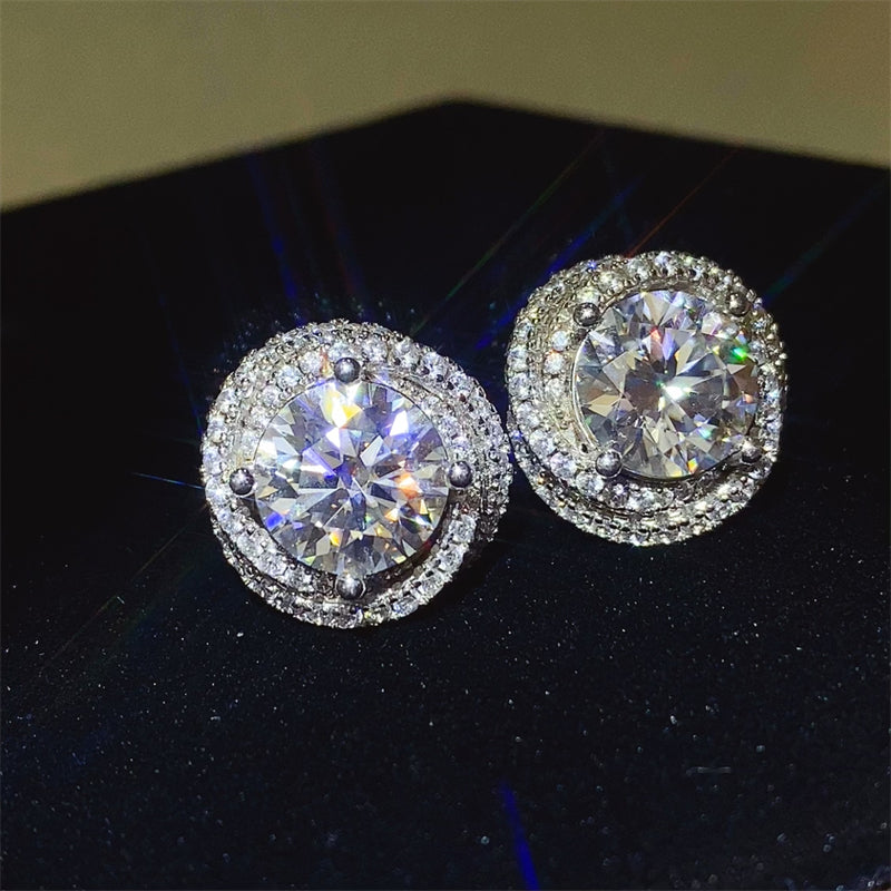 6 Carat Moissanite Earrings - Undeniably LUXE