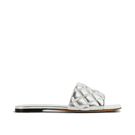 Silver Calfskin Sandals
