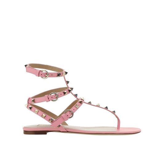 Multicolor Calfskin Flat Sandals