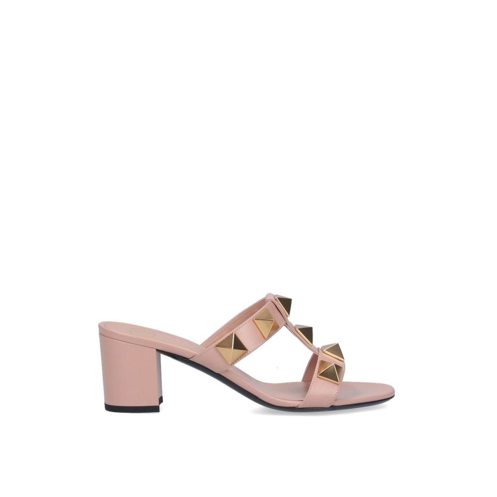 Beige Calfskin Platform Sandals