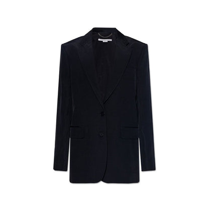 Stella McCartney Black Viscose-Linen Blazer