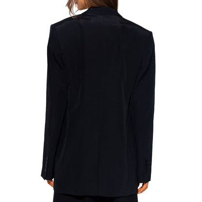 Stella McCartney Black Viscose-Linen Blazer