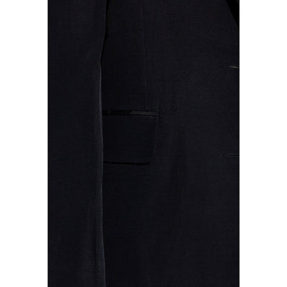 Stella McCartney Black Viscose-Linen Blazer