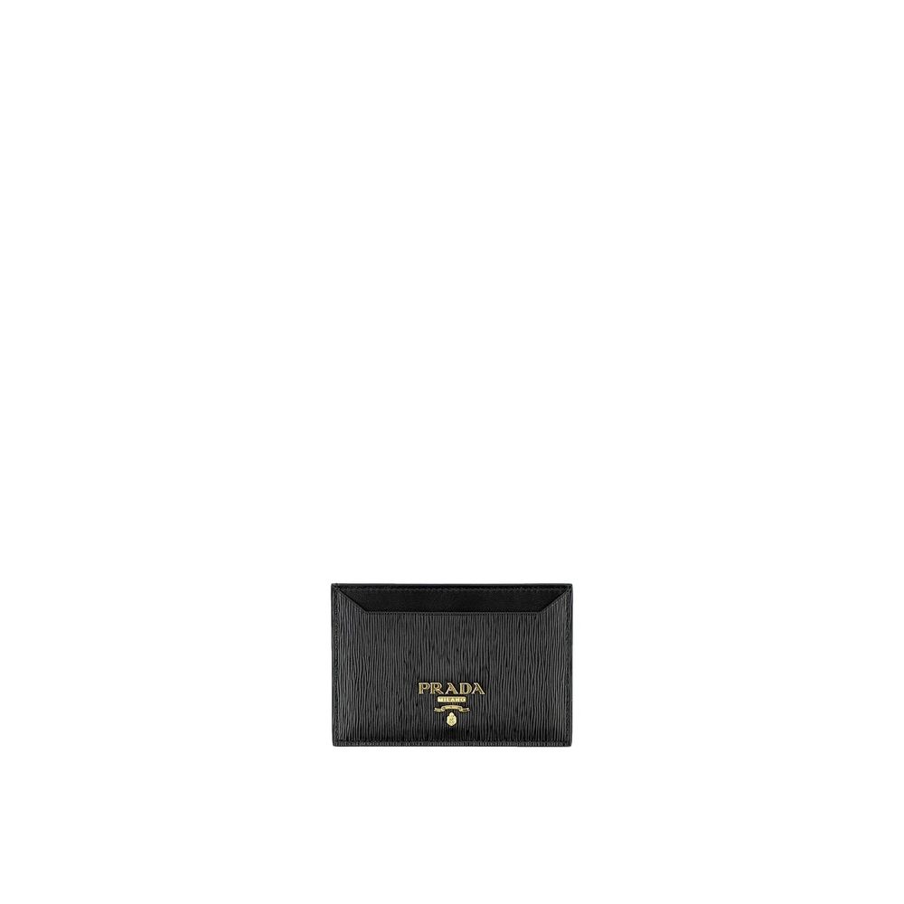 Prada Black Saffiano Leather Card Holder