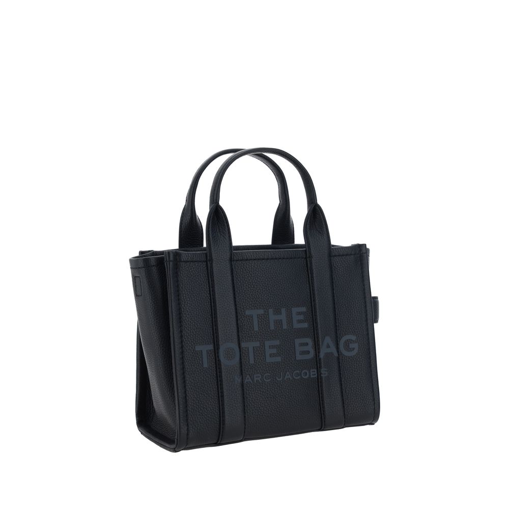 Marc Jacobs The Small Tote Bag in Black Grained Leather