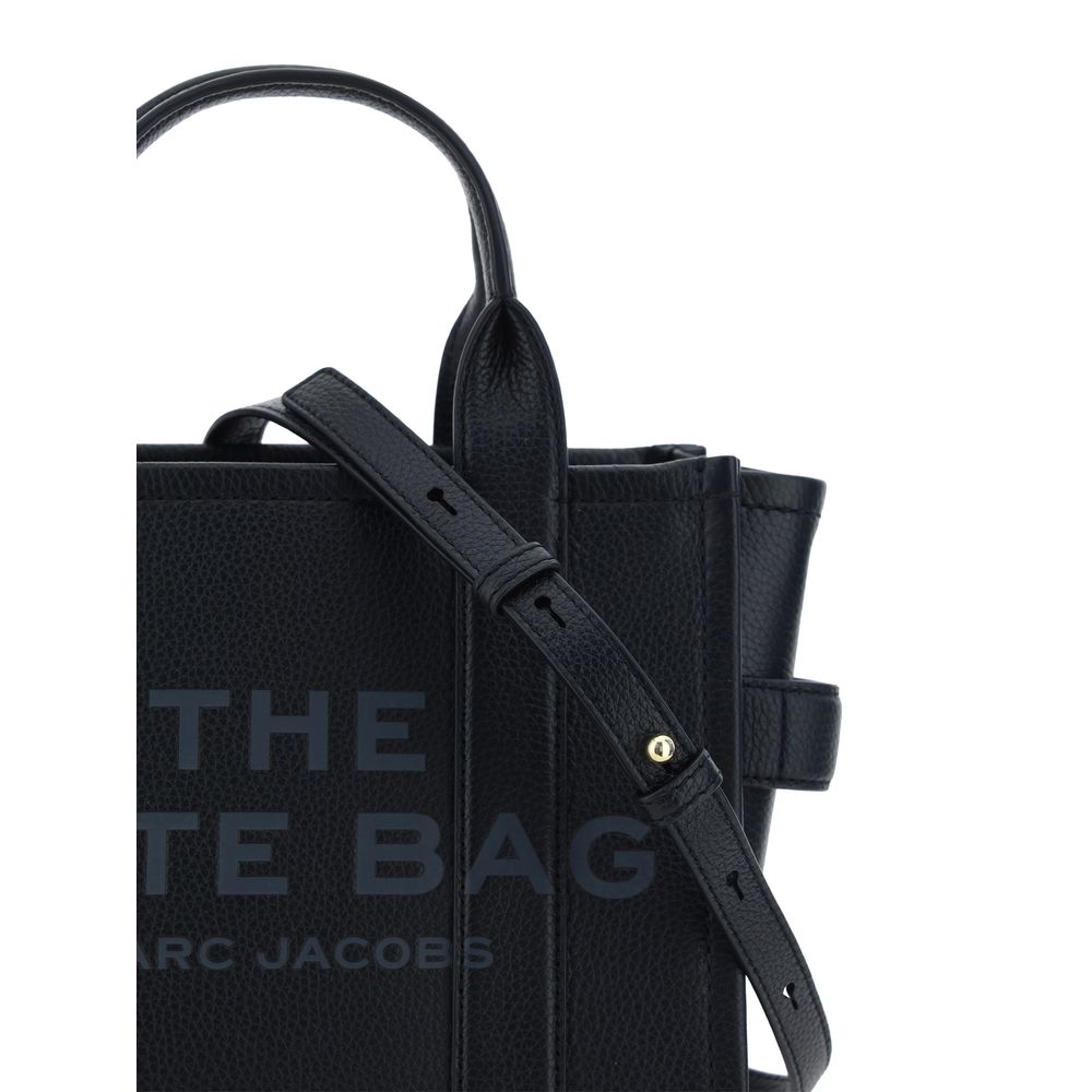 Marc Jacobs The Small Tote Bag in Black Grained Leather