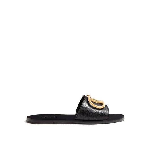 Black Calfskin Sandals