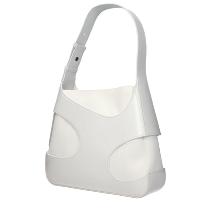 White Leather Shoulder Bag