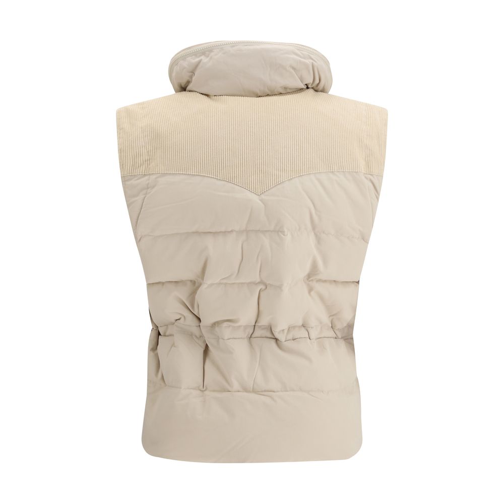 Isabel Marant Étoile Olfa Beige Padded Gilet